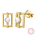 wholesale GPE Collection S925 Sterling Silver European and American Cross-Border Exquisite Earrings, Natural Freshwater Pearl Stud Earrings Wholesale-0-46