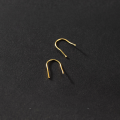 wholesale S925 Sterling Silver Minimalist Ear Hook for Healing Ear Piercings, Small U-Shaped Stud with Unique Design M00193-0-3