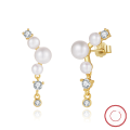 wholesale GPE Collection S925 Sterling Silver European and American Cross-Border Exquisite Earrings, Natural Freshwater Pearl Stud Earrings Wholesale-0-78