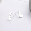 wholesale S925 Sterling Silver Musical Note Earrings Korean Style Elegant Ear Piercing Earrings High-End Feel Xiaohongshu Viral-0-0