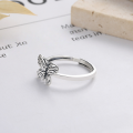 wholesale S925 Sterling Silver Pastoral Style New Chinese Butterfly Design Ring, Trendy and Elegant Index Finger Ring for Women-0-2