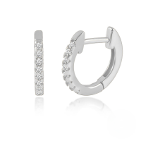 wholesale S925 Sterling Silver Punk Style Spike Studded With Crystals And Pearl Ear Cuff Earrings For Women-Platinum #1 925 Silver