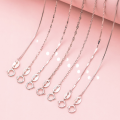 wholesale S925 Sterling Silver Extended Length Chain Necklace for Women, Collarbone Single Bare Chain, Sweater Chain, 50 55 60cm D7819-0-1