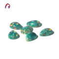 wholesale Metal material first, Amazon wish best-selling synthetic opal OPAL pear-shaped opal ear stud pendant ring inlay stone-0-3