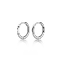 wholesale S925 Sterling Silver Minimalist Small Hoop Earrings, Trendy Versatile Elegant Circle Ring Stud Ear Hook Earrings-0-5