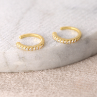 wholesale S925 Sterling Silver Aliexpress Hot-selling Ear Cuffs, Ins Ethereal Zircon-studded Ear Clip Jewelry For No Piercing-gold