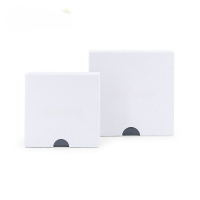 wholesale Metal book-style flip-top drawer with heaven and earth cover, PET transparent film jewelry box for rings, earrings, necklaces, available for drop shipping-Small box JB016869