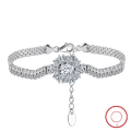 wholesale S925 Sterling Silver 3mm Diamond Tennis Bracelet Full Round Single Row Direct from Manufacturer-0-0