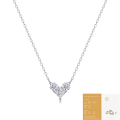 wholesale S925 Sterling Silver Pendant Moissanite Love in the Moment Necklace New Women's Fashion Luxury Collarbone Chain Source Spot Goods-0-6