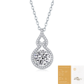 wholesale S925 Silver Necklace Curved Corridor Moissanite Pendant Choker Cross-Border Best-Selling Accessories Source Wholesale-0-6