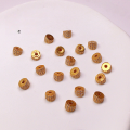 wholesale Metal S925 gold-plated diamond spacer bead spacer accessory for bracelet necklace stringing cord DIY handmade semi-finished product-0-4