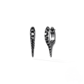 wholesale S925 Sterling Silver Punk Style Spike Studded With Crystals And Pearl Ear Cuff Earrings For Women-0-13