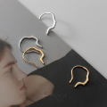 wholesale S925 silver lightweight luxury temperament side face earrings for women, small and delicate personality line ear cuffs, Korean-style ear accessories G6865-0-2