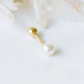 wholesale S925 Sterling Silver Minimalist Pearl Threaded Cartilage Ear Stud, A Popular Cross-border Trendy Creative Single Earring In Japan And Korea-0-3
