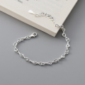 wholesale S925 Sterling Silver Fresh and Sweet Ins Style Exquisite Minimalist Niche Design Twist Figure-8 Bracelet S7523-0-3