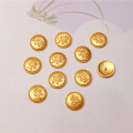 wholesale Gold-plated S925 Silver Nine-Tailed Fox Coin Charm Beads Bracelet Necklace Accessories DIY Components-0-3