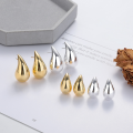 wholesale S925 Sterling Silver Korean Minimalist Waterdrop Design Stud Earrings, Small and Unique, Stylish and Versatile Earrings for Women-0-0