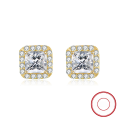 wholesale S925 sterling silver gold-plated ultra-sparkling zirconia drop earrings, manufacturer wholesale-0-120