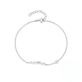 wholesale 925 Sterling Silver New Mama Letter Bracelet For Women, Mother's Day Gift, Zircon Accented-0-4
