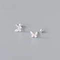 wholesale Sterling Silver Sweet Little Butterfly Threaded Stud Earrings, Small and Dainty, Can Be Worn While Sleeping, for Women G7829-0-1