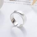 wholesale S925 Silver Yunchao Xuan Fashion Cross-Border Classic English Letter Trendy Ins Style Versatile Open Ring-0-0