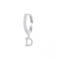 wholesale S925 Sterling Silver Single 26-letter Alphabet Ear Hoop,ins-0-31