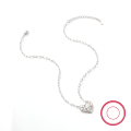 wholesale S925 Silver Cross-Border Hot-Sell Heart Texture Necklace and Bracelet Set Series, Choker Chain Heart-Shaped Light Luxury Accessories-0-4