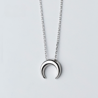 wholesale S925 Silver Necklace Pendant Women's Korean Style Fashion Minimalist Moon Necklace Elegant Personality Necklace Collarbone Chain D4293-s925 silver necklace 925 silver