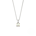wholesale S925 Sterling Silver Classic Four-Prong Opal Pendant Necklace-0-6
