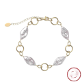 wholesale S925 sterling silver GPB collection French Baroque natural freshwater pearl women's high-end bracelet wholesale-0-31