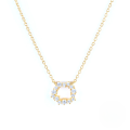 wholesale S925 Sterling Silver Ins Circle Zircon Pendant Necklace, A Trendy And Versatile Cross-border Bestseller-0-3