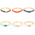 wholesale S925 Sterling Silver Square Zircon Enamel Ring,ins-0-0