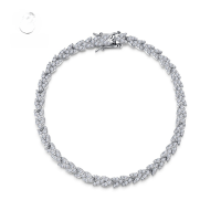 wholesale Metal material fashion versatile chain with fresh and sophisticated feel, new wheat-inspired bracelet for all seasons 16-17-18-B050 Wheat Bracelet>18cm