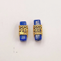 wholesale S925 gold-plated metal, natural lapis lazuli accessories, scattered beads, spacer beads, gaskets, semi-finished products, DIY jewelry, bracelet, necklace accessories-0-8