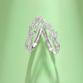 wholesale S925 Sterling Silver Intertwined Branches Couple Rings, Ins Style Luxury High-end Rings for 520 Valentine's Day Birthday Gift for Girlfriend-0-0