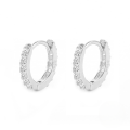 wholesale S925 Sterling Silver With Colorful Zircons Classic Hoop Earrings,-0-4