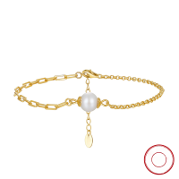 wholesale S925 Sterling Silver and 14K Gold Plated Cultured Freshwater Pearl Bracelet, Minimalist and Versatile Factory Direct-14K gold, natural freshwater pearl, 18+5cm, approximately 2.37g 925 silver