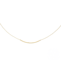 wholesale S925 Sterling Silver Ins Minimalist Single Bar Collarbone Necklace, Daily Korean Style, Luxury Small Brand, High-end Sense Choker-Gold-Style 2 925 Silver
