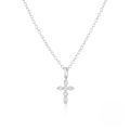 wholesale S925 Sterling Silver Light Luxury Cross Pendant Necklace,-0-6