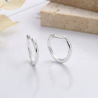 wholesale S925 Sterling Silver Irregular Texture Geometric Line Ear Clasps, Fashionable Commute, Niche Design, Versatile Earrings-247HR/approx. 2.6g 925 silver