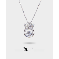 wholesale S925 Sterling Silver Light Luxury Niche Design Dynamic Pendant Women's Collarbone Necklace Fashion Accessory Pendant Wholesale-Single Pendant [Without Chain] &gt; [S925 Silver]