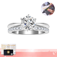 wholesale 18k Gold Plated S925 Silver Moissanite Stackable Open Adjustable Ring for Women, New Cross-Border Independent Station Versatile Design-Ring (R3-0570)  US size 6.5