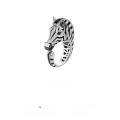 wholesale 925 Silver Gold Plated Ring with High Carbon Diamond, Zebra Black Enamel, Hot Selling Niche Versatile Jewelry for Women-0-2