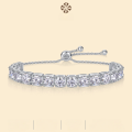 wholesale 925 Sterling Silver Amazon Best-Selling Tennis Bracelet for Women, Premium Luxury European and American Style Moissanite Bracelet-0-0
