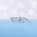 wholesale S925 Sterling Silver Mobius Loop Couple Rings, Light Luxury Niche Matching Bands for Women and Men, Wholesale-0-0