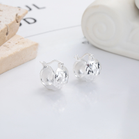 wholesale S925 Sterling Silver Korean Style Ins Inspired Geometric Faceted Irregular Earrings Light Luxury VersatileEar Clips-462RM/approximately 5.9g/pair 925 silver