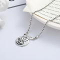 wholesale S925 Sterling Silver Cute Little Bunny Pendant Necklace, Ins Simple and Stylish Versatile Women's Necklace-0-0
