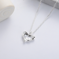 wholesale S925 Silver Cloud Tide Pavilion Fashion Minimalist Concave Letter Heart Personalized Creative Elegant Trendy Design Necklace for Women-0-0