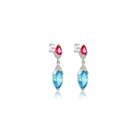 wholesale S925 Sterling Silver Earrings, High-End Luxury Style, Live Streaming Bestseller, Custom Elegant Women's Earrings Wholesale-Platinum 925 silver