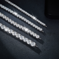 wholesale 925 Silver Tennis Bracelet with Classic Four-Prong 03ct 05ct 1ct Full Circle D Color VVS Moissanite-0-3